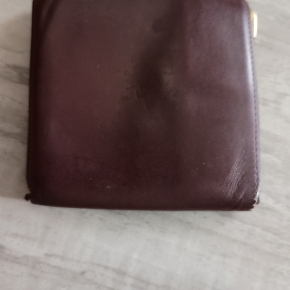 Authentic Vintage CARTIER Burgundy Red Leather Bifold Mens Wallet - Picture 6 of 12